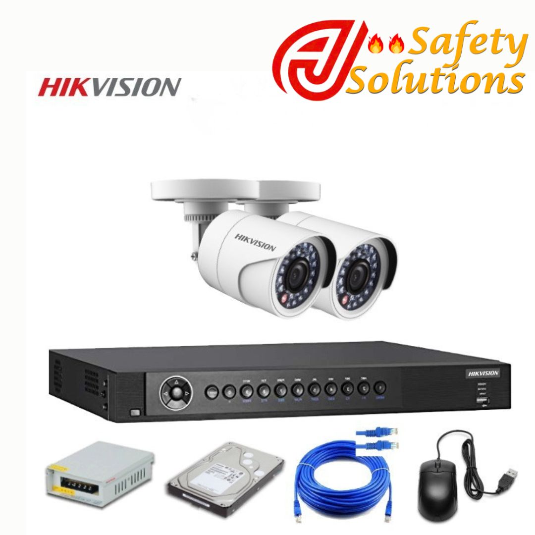 2 HD HIKVISION CCTV Camera Package