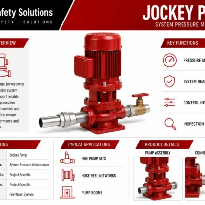 Jockey pump technical details for fire water pressure maintenance