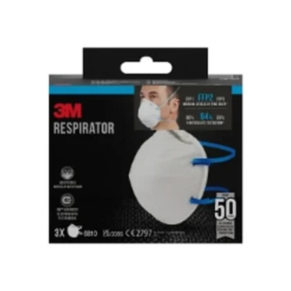 3M Particulate Respirator 8810, FFP2, Non valved, 3/Pack — catalogue product image