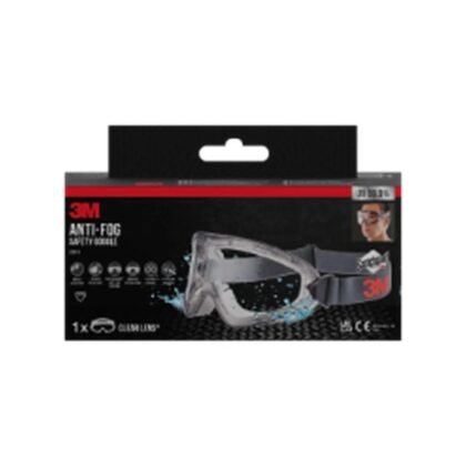3M Safety Goggles 2891, Scotchgard Protector Anti-Fog, Indirect Vented, Clear Lens - catalogue product image