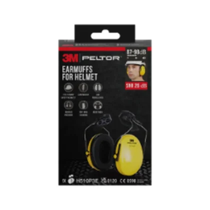3M PELTOR Optime I Earmuffs for Helmet H510P3E, SNR value 26 dB, Yellow — catalogue product image