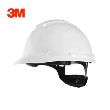 3M H 701R White Hard Hat Helmet With 4 Point Ratchet Suspension — catalogue product image