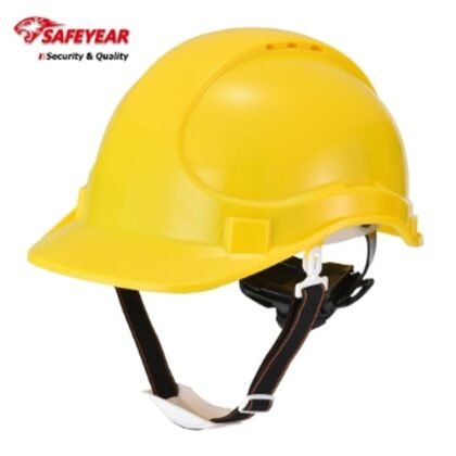 Safeyear W018 Yellow Vented Safety Helmet - supplier catalogue image