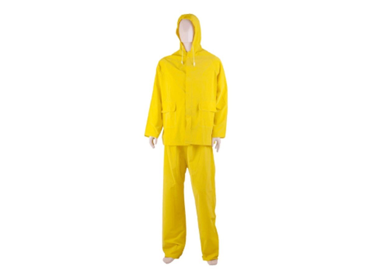 Yellow PVC Splash Suit – Jacket and Trousers - supplier catalogue image