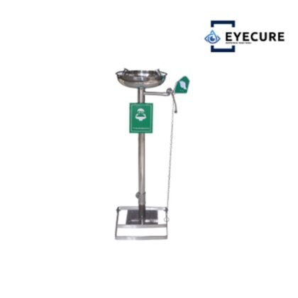 EYECURE SS-E150 Stainless Steel Pedestal Mounted Basin Safety Eyewash Station