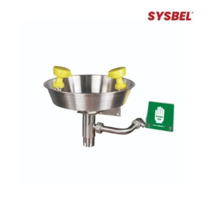 SYSBEL WG7023 Stainless Steel Wall Mounted Basin Eyewash Station