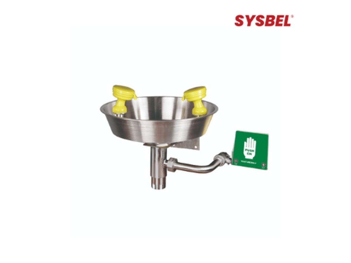 SYSBEL WG7023 Stainless Steel Wall Mounted Basin Eyewash Station