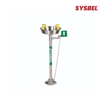SYSBEL WG7033F Stainless Steel Pedestal Mounted Basin Eyewash Station