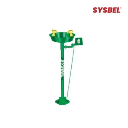 SYSBEL WG7033FG AES Plastic Pedestal Mounted Basin Eyewash Station