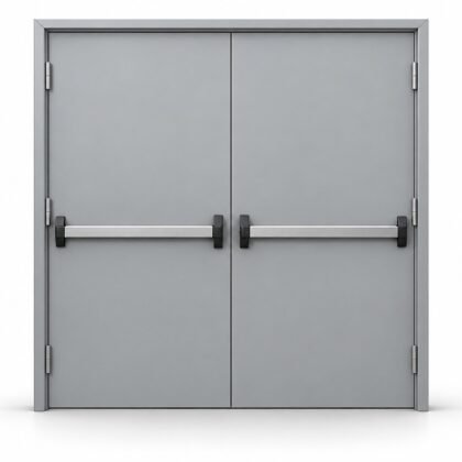 Mechatronix Double-Leaf Fire Door - representative door illustration