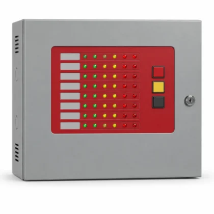 Global 8-Zone Conventional Fire Alarm Control Panel — illustrative product image