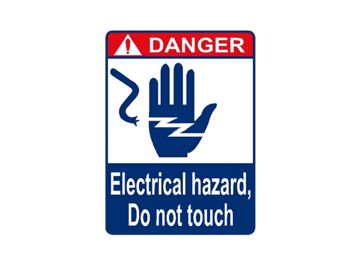 Electrical Hazard Do Not Touch Sign