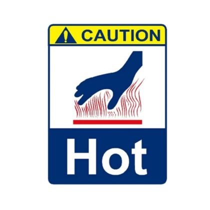 Caution Hot Surface Sign