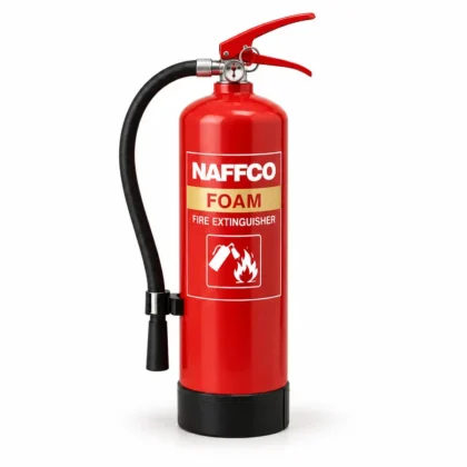 NAFFCO Foam Fire Extinguisher – 3L technical specifications and application infographic