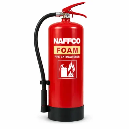 NAFFCO Foam Fire Extinguisher – 6L technical specifications and application infographic