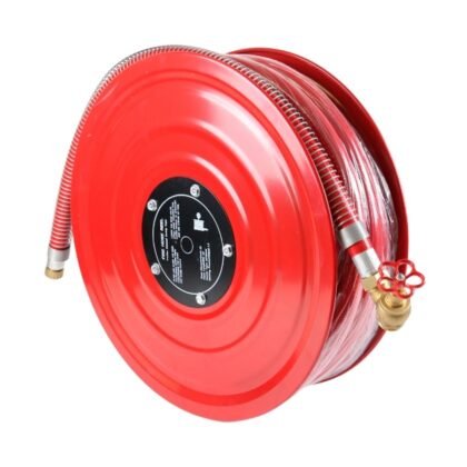Wall-Mounted Fire Hose Reel with 30m 1-Inch Hose