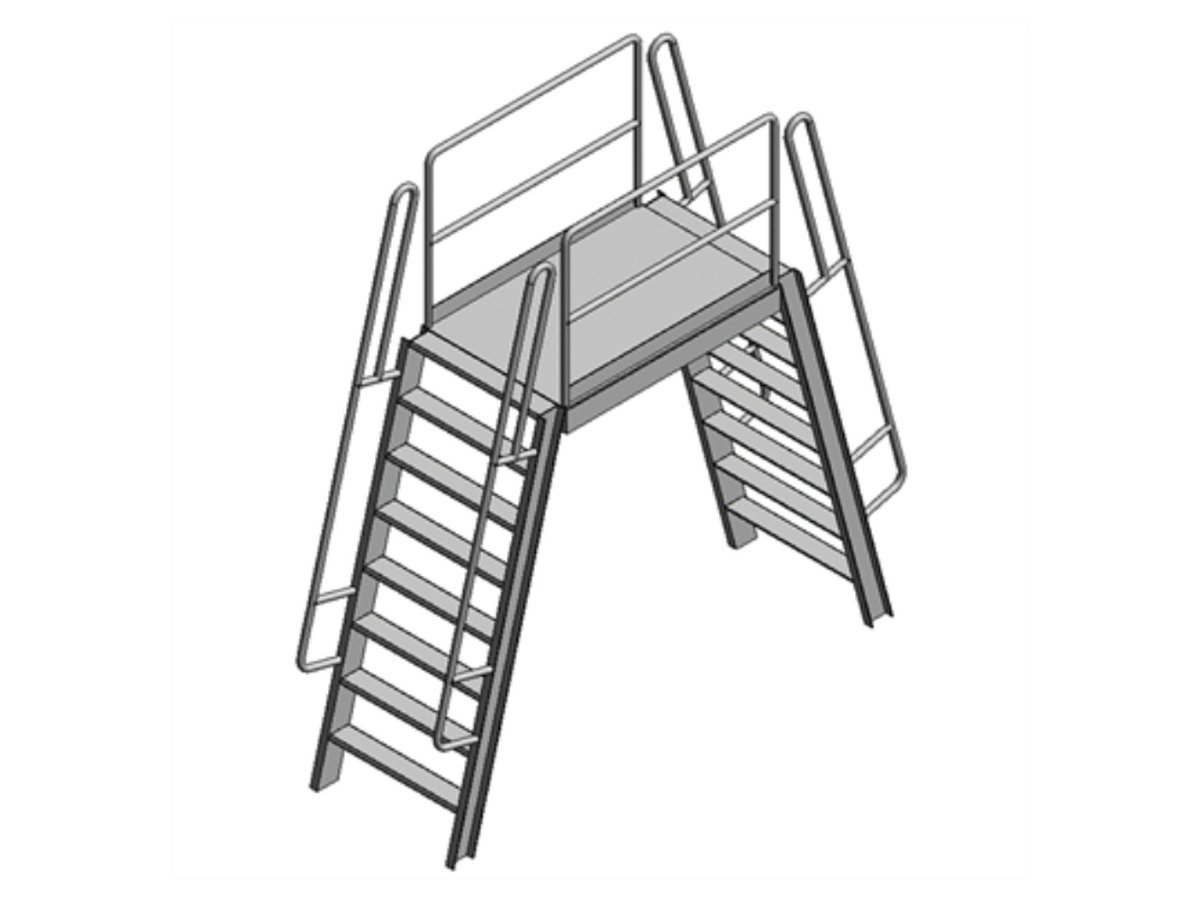 Aluminium Crossover Access Ladder