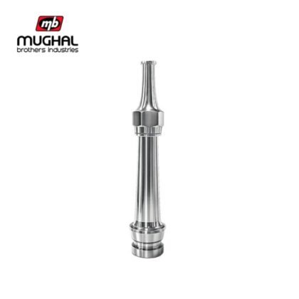 2.5 x 12-Inch Silver Fire Hose Jet Nozzle