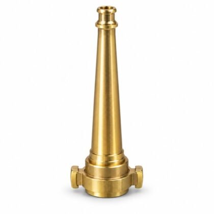 1.5 x 12-Inch Brass Fire Hose Jet Nozzle