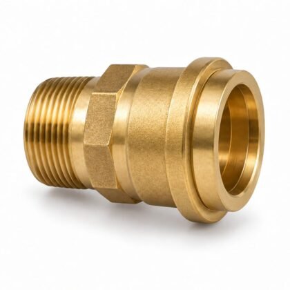 1.5-Inch Brass Male Fire Hose Adaptor