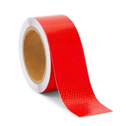 Red Diamond-Pattern Reflective Tape – 2 Inch × 25 m