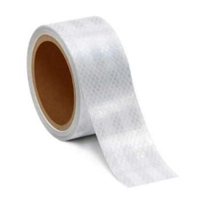 Silver Diamond-Pattern Reflective Tape – 2 Inch × 25 m