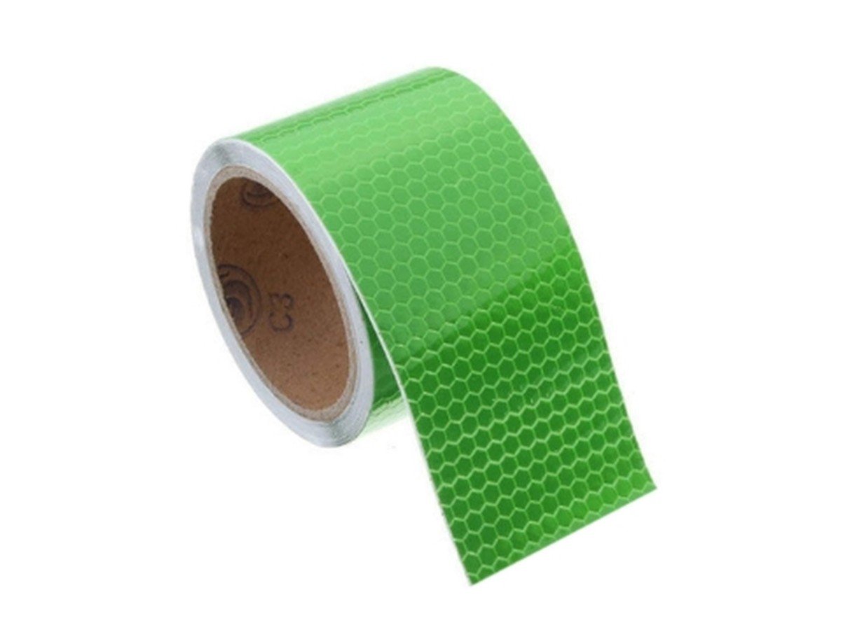 Green Diamond-Pattern Reflective Tape – 2 Inch × 25 m