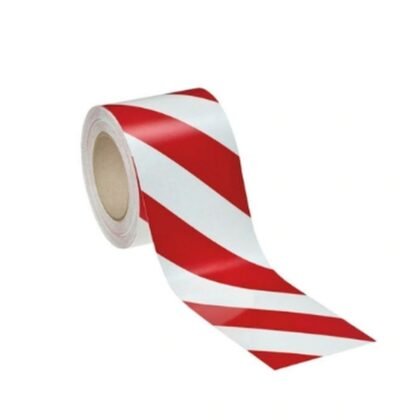 Red and White Striped Reflective Tape – 2 Inch × 25 m