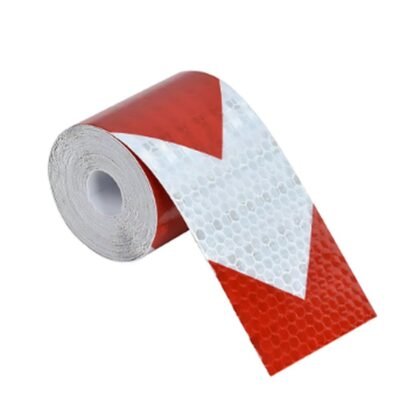 Red and White Arrow Reflective Tape – 2 Inch × 25 m