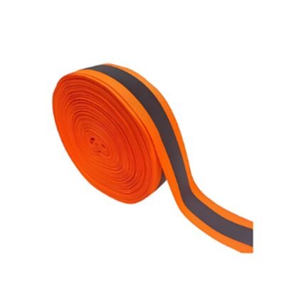 Orange and Grey Reflective Fabric Tape – 2 Inch × 100 yards