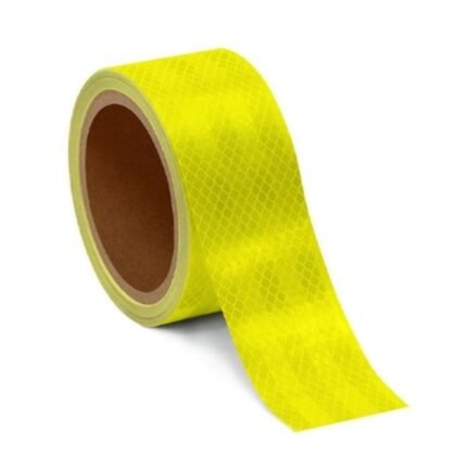 Yellow Diamond-Pattern Reflective Tape – 2 Inch × 25 m