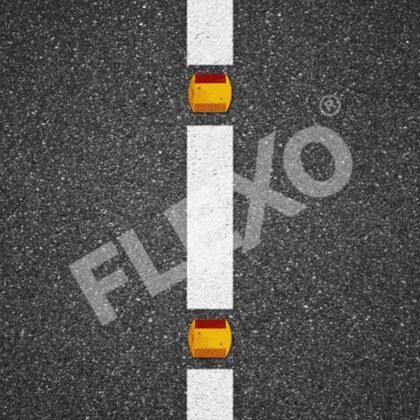 Flexo Plastic Road Stud – 90 × 103 × 18 mm - supplier catalogue image