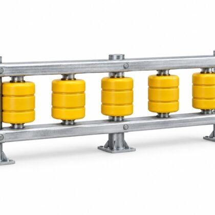 Roller Barrier Guard Rail System - illustrative product view