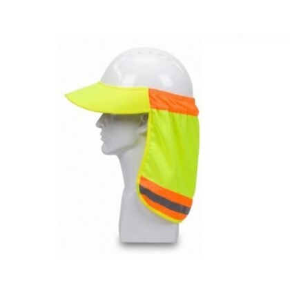 Yellow/Orange Reflective Helmet Sunshade - supplier catalogue image