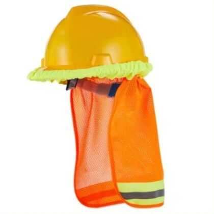 Full-Brim Helmet Sunshade with Mesh Neck Cover - supplier catalogue image