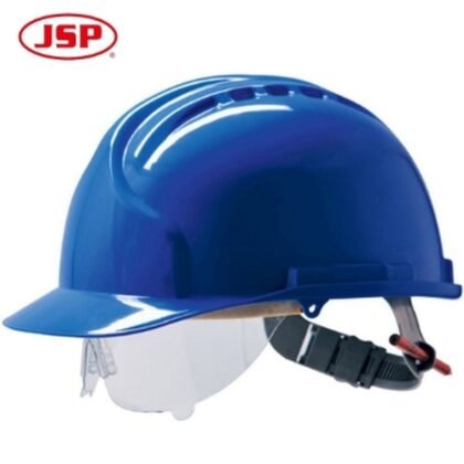 JSP MK7 Blue Safety Helmet and Visor Listing - supplier catalogue image