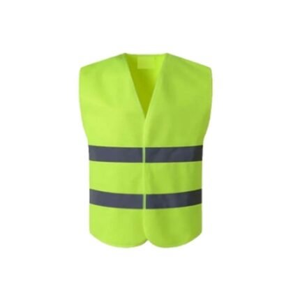 Green Reflective Polyester Safety Vest – 60 GSM - supplier catalogue image