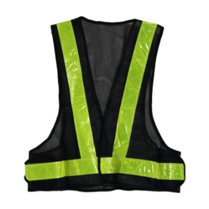 SV2B Black Mesh Reflective Safety Vest - supplier catalogue image