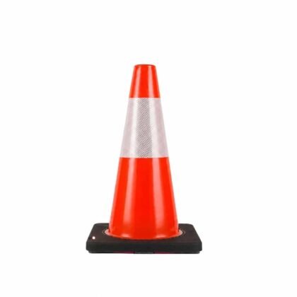 Rubber-Base Reflective PVC Traffic Cone – 18 Inch catalogue image